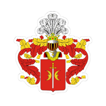 Ostoja CoA Miklashevsky 2 (Russia) (Coat of Arms) STICKER Vinyl Kiss-Cut Decal 4 Inch White - The Sticker Space