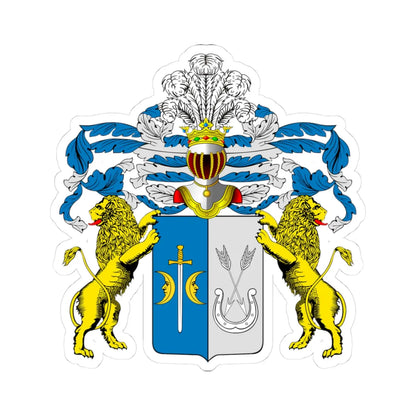 Ostoja CoA Miklashevsky 3 (Russia) (Coat of Arms) STICKER Vinyl Kiss-Cut Decal 3 Inch White - The Sticker Space