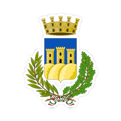 Ostuni-Stemma (Italy) (Coat of Arms) STICKER Vinyl Kiss-Cut Decal 4 Inch White - The Sticker Space