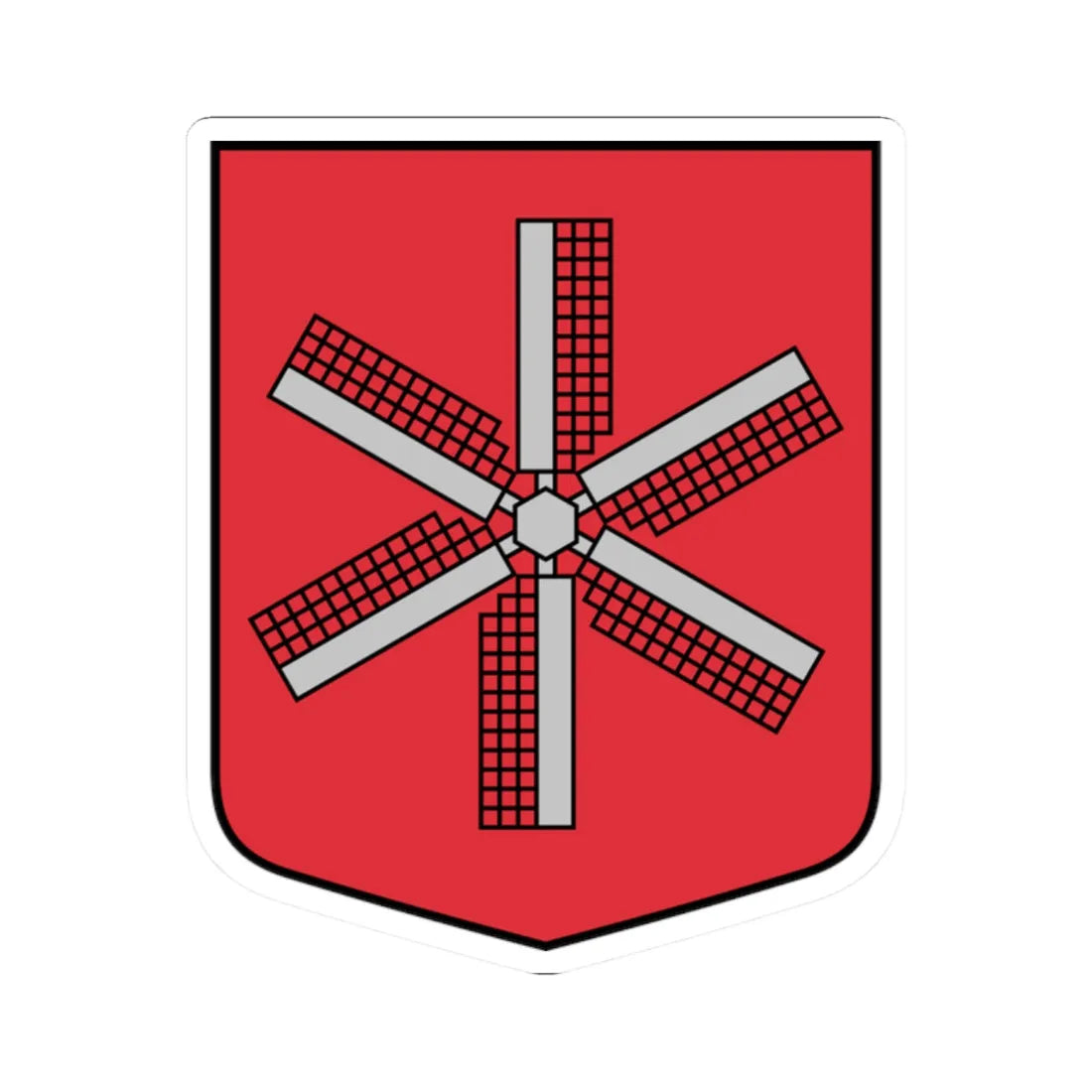 Otaņķu pagasta ģerbonis (Latvia) (Coat of Arms) STICKER Vinyl Kiss-Cut Decal 2 Inch White - The Sticker Space