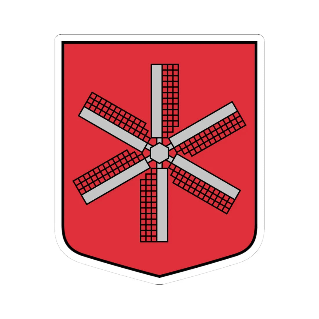 Otaņķu pagasta ģerbonis (Latvia) (Coat of Arms) STICKER Vinyl Kiss-Cut Decal 3 Inch White - The Sticker Space