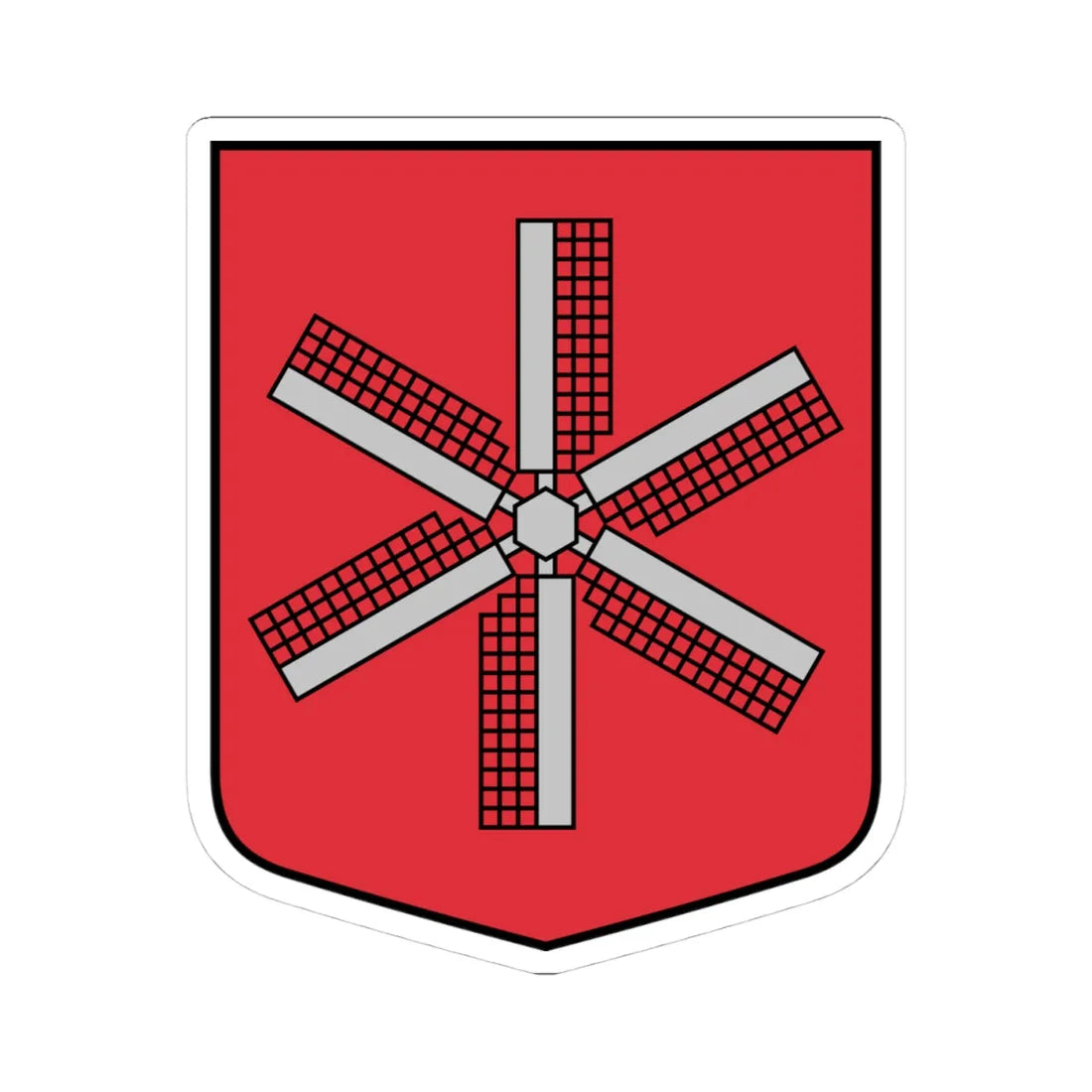 Otaņķu pagasta ģerbonis (Latvia) (Coat of Arms) STICKER Vinyl Kiss-Cut Decal 4 Inch White - The Sticker Space