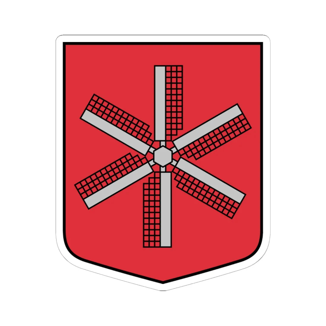 Otaņķu pagasta ģerbonis (Latvia) (Coat of Arms) STICKER Vinyl Kiss-Cut Decal 6 Inch White - The Sticker Space