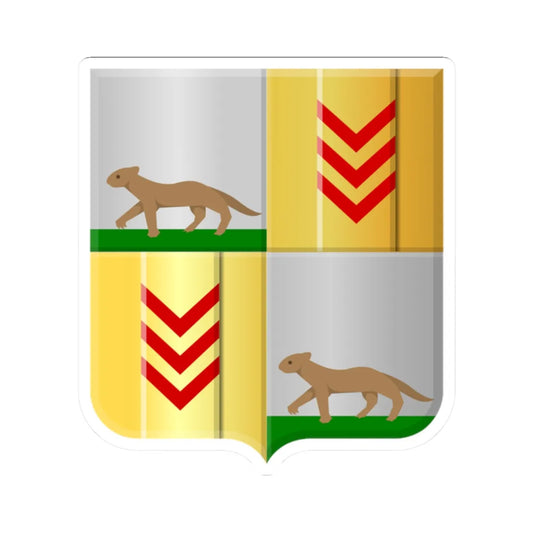 Oterleek heerlijkheidswapen (Netherlands) (Coat of Arms) STICKER Vinyl Kiss-Cut Decal 2 Inch White - The Sticker Space