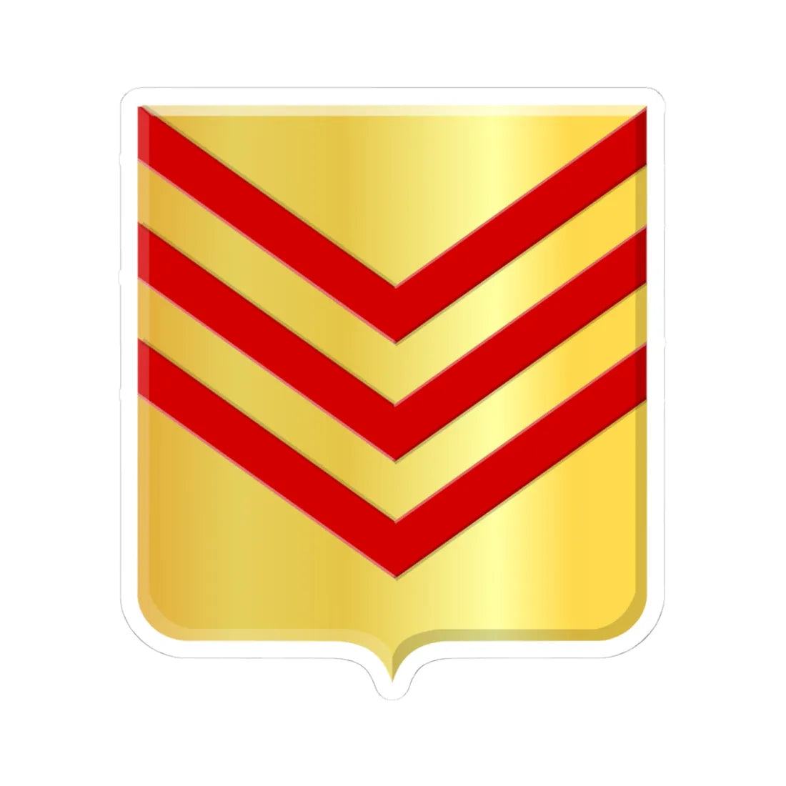 Oterleek wapen (Netherlands) (Coat of Arms) STICKER Vinyl Kiss-Cut Decal 4 Inch White - The Sticker Space