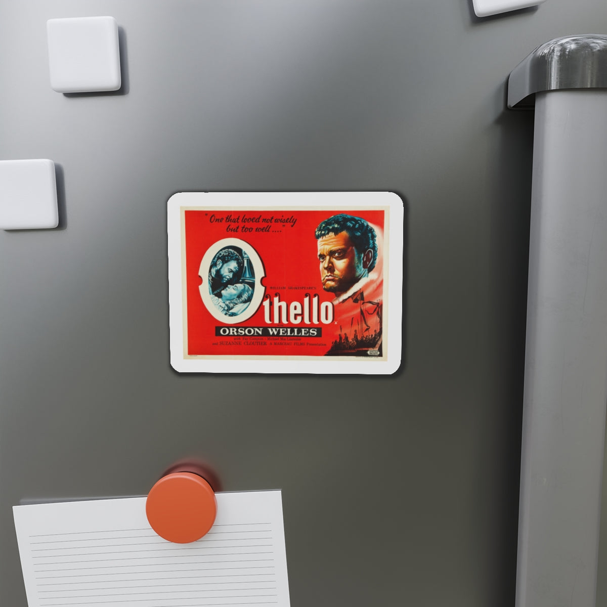 Othello 1952 Movie Poster Die-Cut Magnet-The Sticker Space