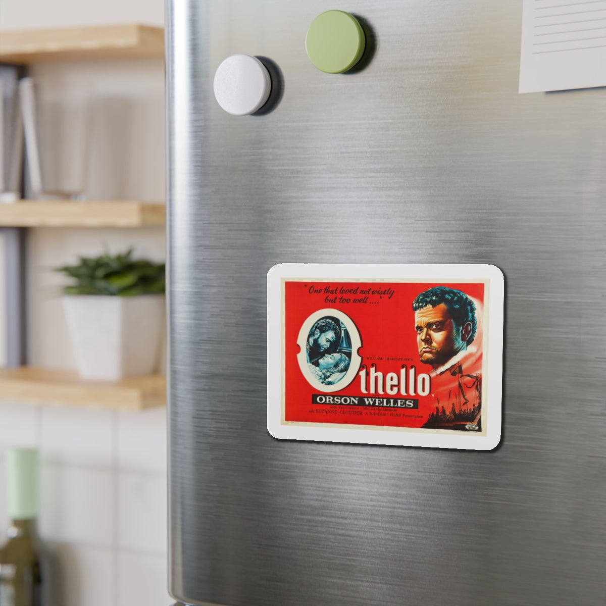 Othello 1952 Movie Poster Die-Cut Magnet-The Sticker Space