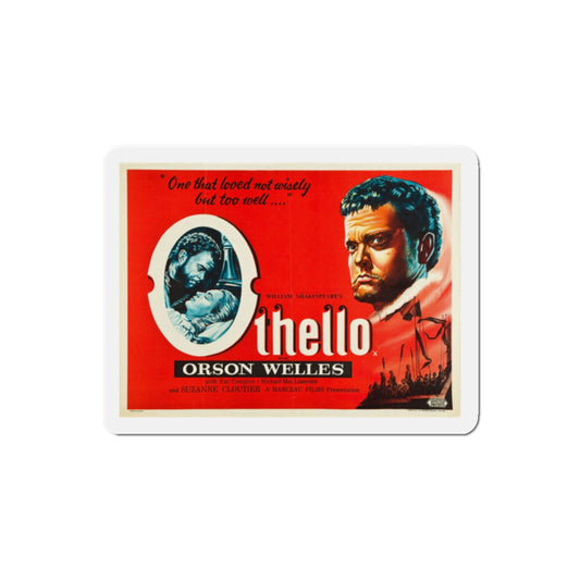 Othello 1952 Movie Poster Die-Cut Magnet-2" x 2"-The Sticker Space