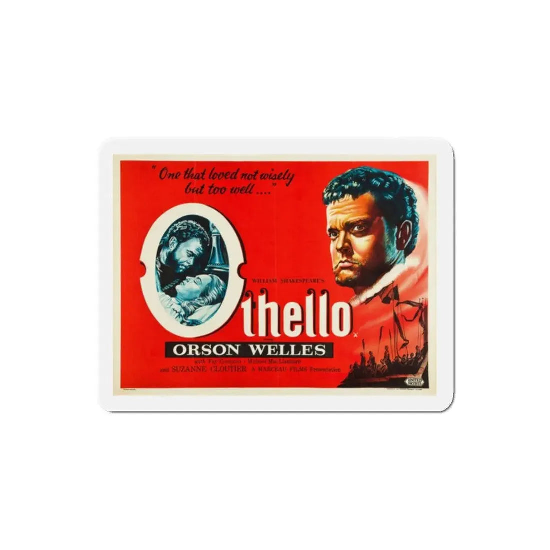 Othello 1952 Movie Poster Refrigerator Magnet - The Sticker Space
