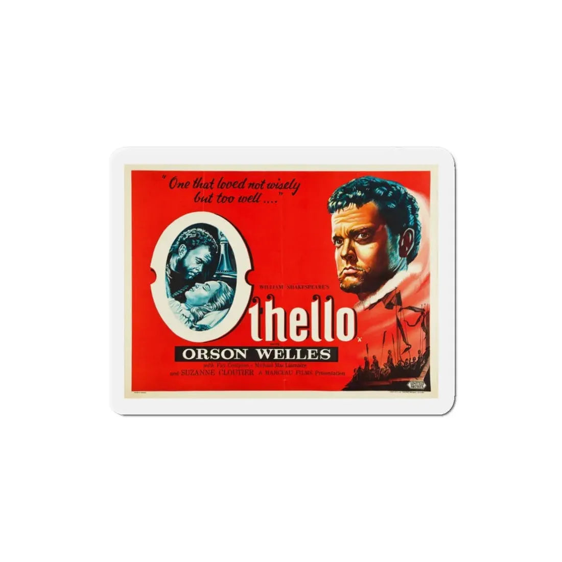 Othello 1952 Movie Poster Refrigerator Magnet - The Sticker Space