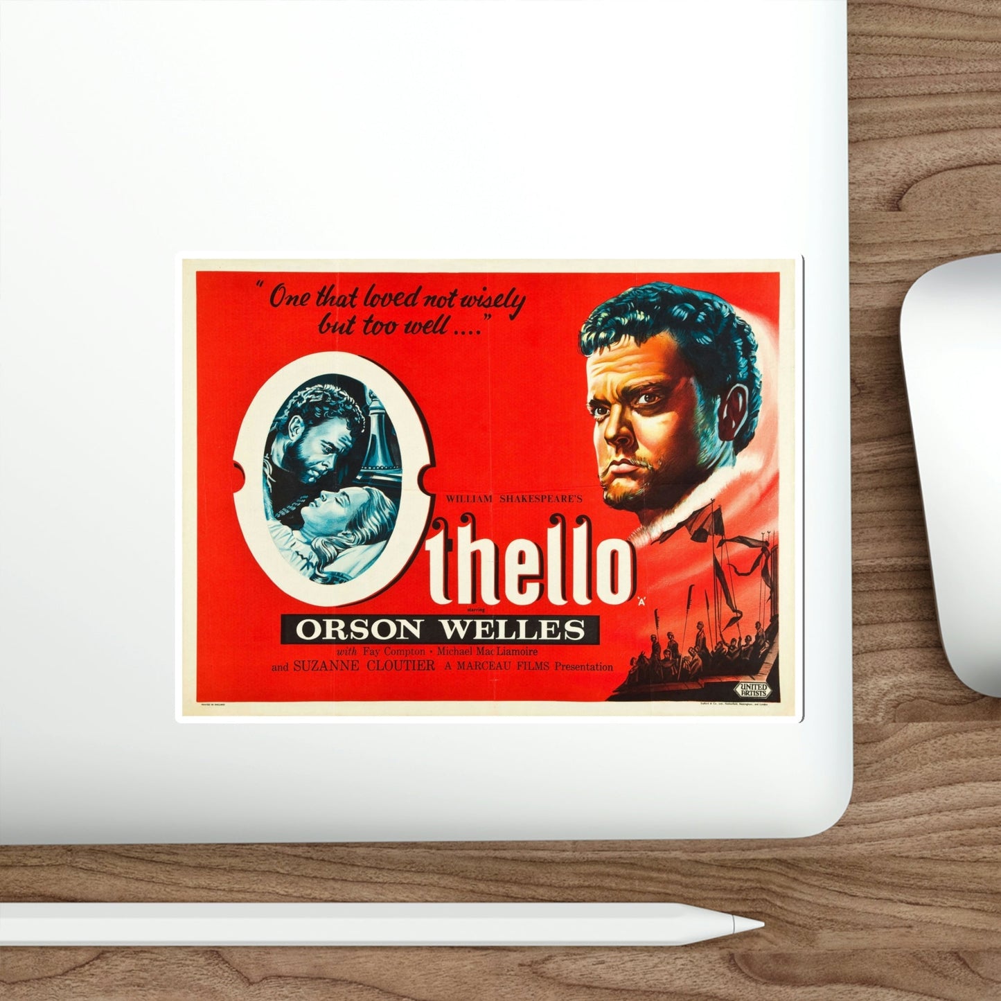 Othello 1952 Movie Poster STICKER Vinyl Die-Cut Decal-The Sticker Space