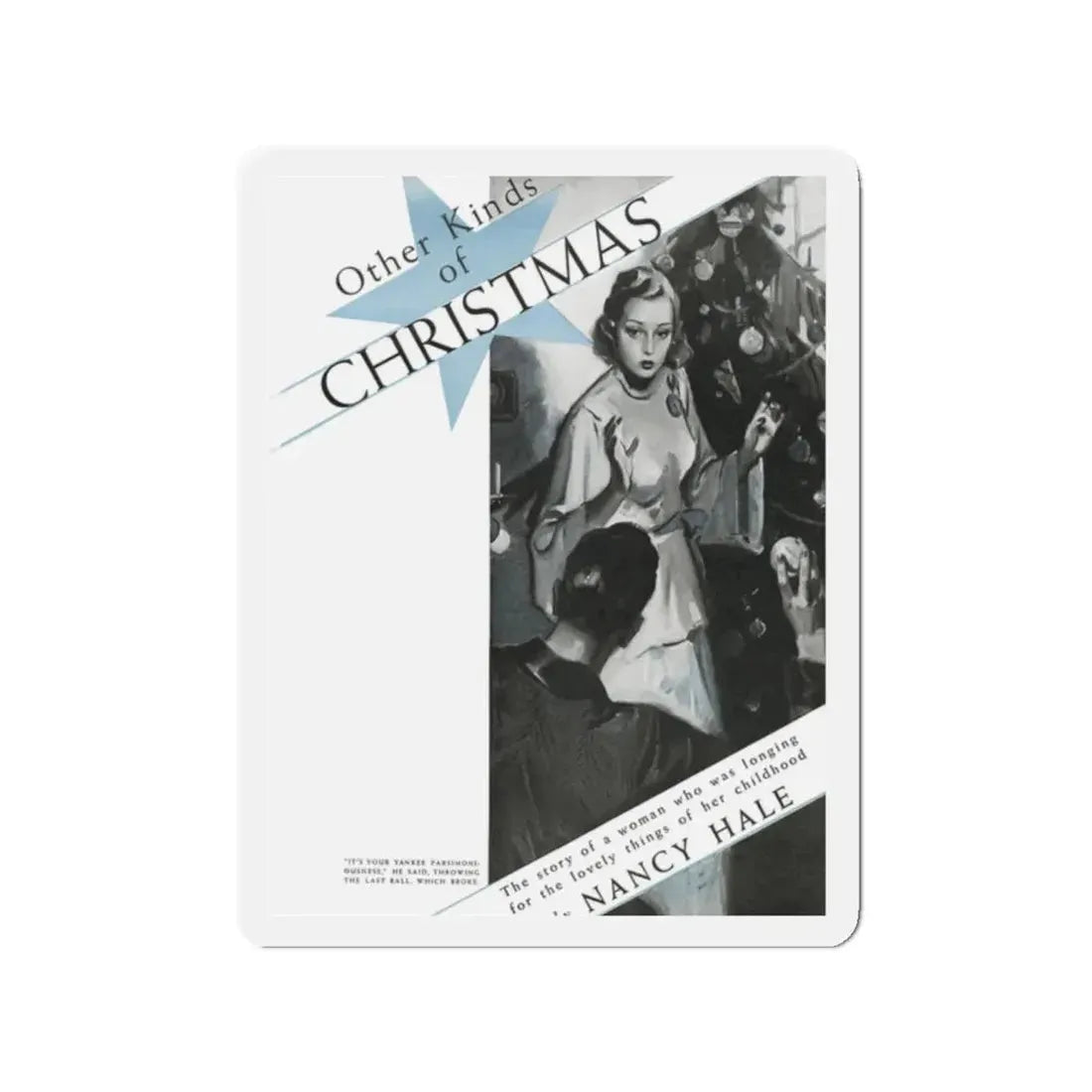 Other Kinds of Christmas (1), Rebook, January 1938 (Magazine Illustration) Refrigerator Magnet - The Sticker Space