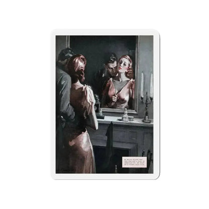 Other Kinds of Christmas (2), Rebook, January 1938 (Magazine Illustration) Refrigerator Magnet 4 Inch - The Sticker Space