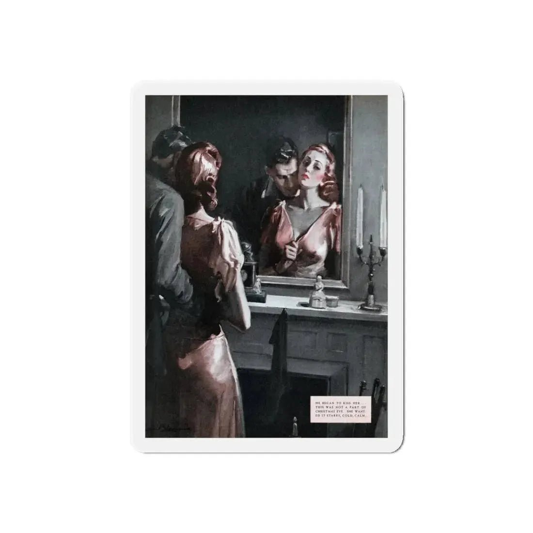 Other Kinds of Christmas (2), Rebook, January 1938 (Magazine Illustration) Refrigerator Magnet - The Sticker Space