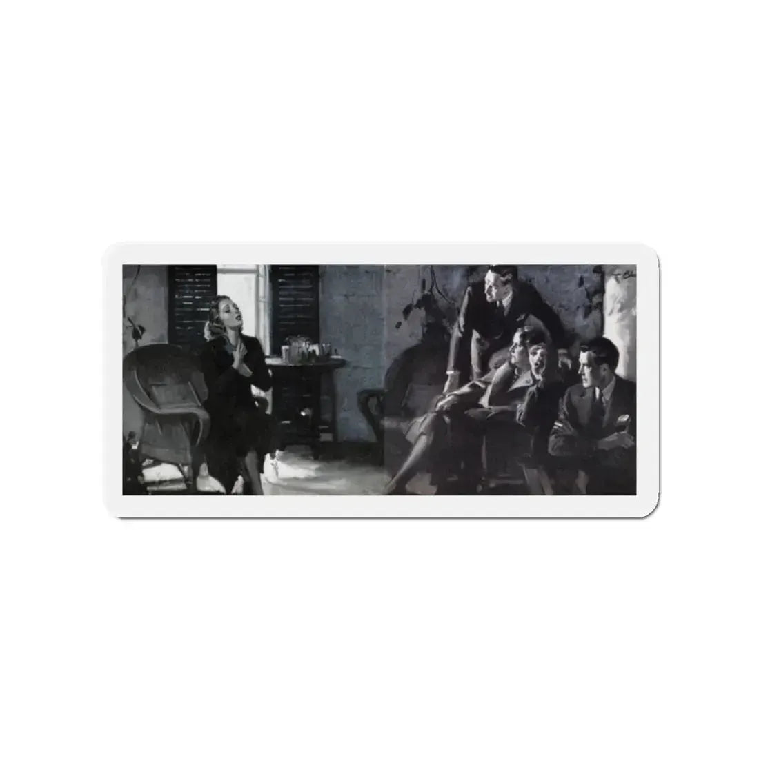 Other Kinds of Christmas (3), Rebook, January 1938 (Magazine Illustration) Refrigerator Magnet - The Sticker Space