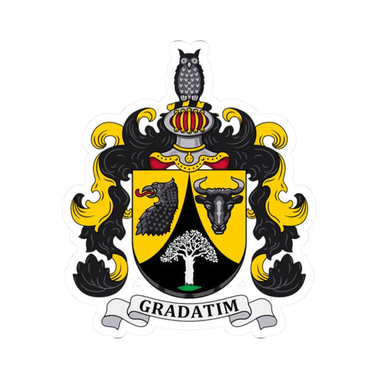 Otjiwarongo COA (Namibia) (Coat of Arms) STICKER Vinyl Kiss-Cut Decal 2 Inch White - The Sticker Space