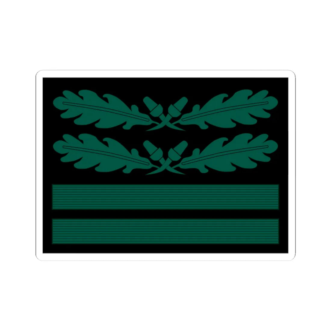 OTL Ostubaf OF4 cam slv 1945 (Germany) (Military Rank) STICKER Vinyl Kiss-Cut Decal 3 Inch White - The Sticker Space