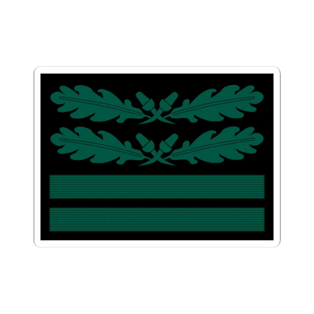 OTL Ostubaf OF4 cam slv 1945 (Germany) (Military Rank) STICKER Vinyl Kiss-Cut Decal 4 Inch White - The Sticker Space