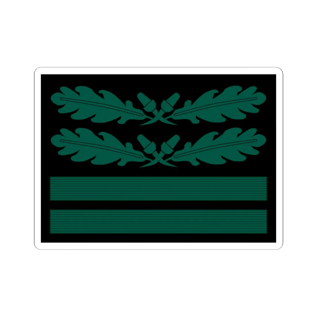 OTL Ostubaf OF4 cam slv 1945 (Germany) (Military Rank) STICKER Vinyl Kiss-Cut Decal 6 Inch White - The Sticker Space