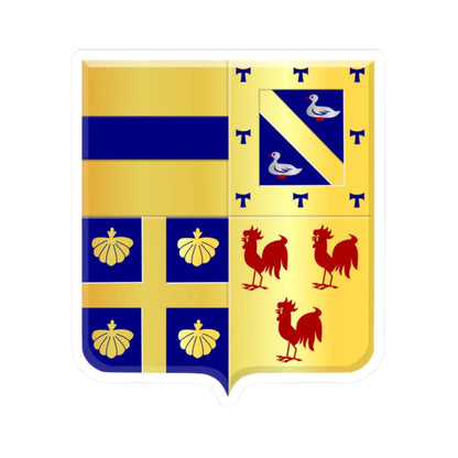 Ottignies-Louvain-la-Neuve wapen (Belgium) (Coat of Arms) STICKER Vinyl Kiss-Cut Decal 2 Inch White - The Sticker Space