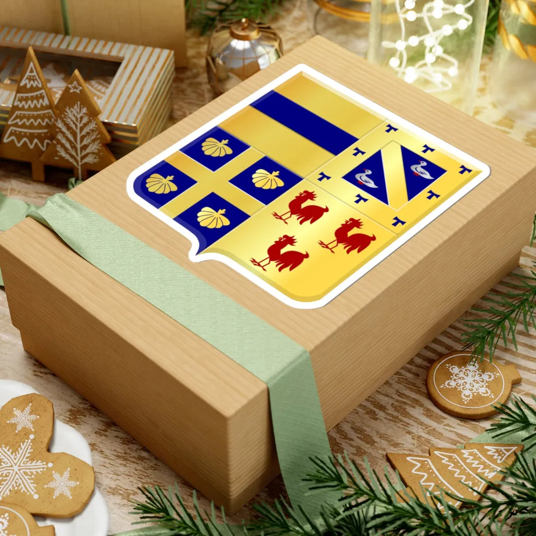 Ottignies-Louvain-la-Neuve wapen (Belgium) (Coat of Arms) STICKER Vinyl Kiss-Cut Decal - The Sticker Space