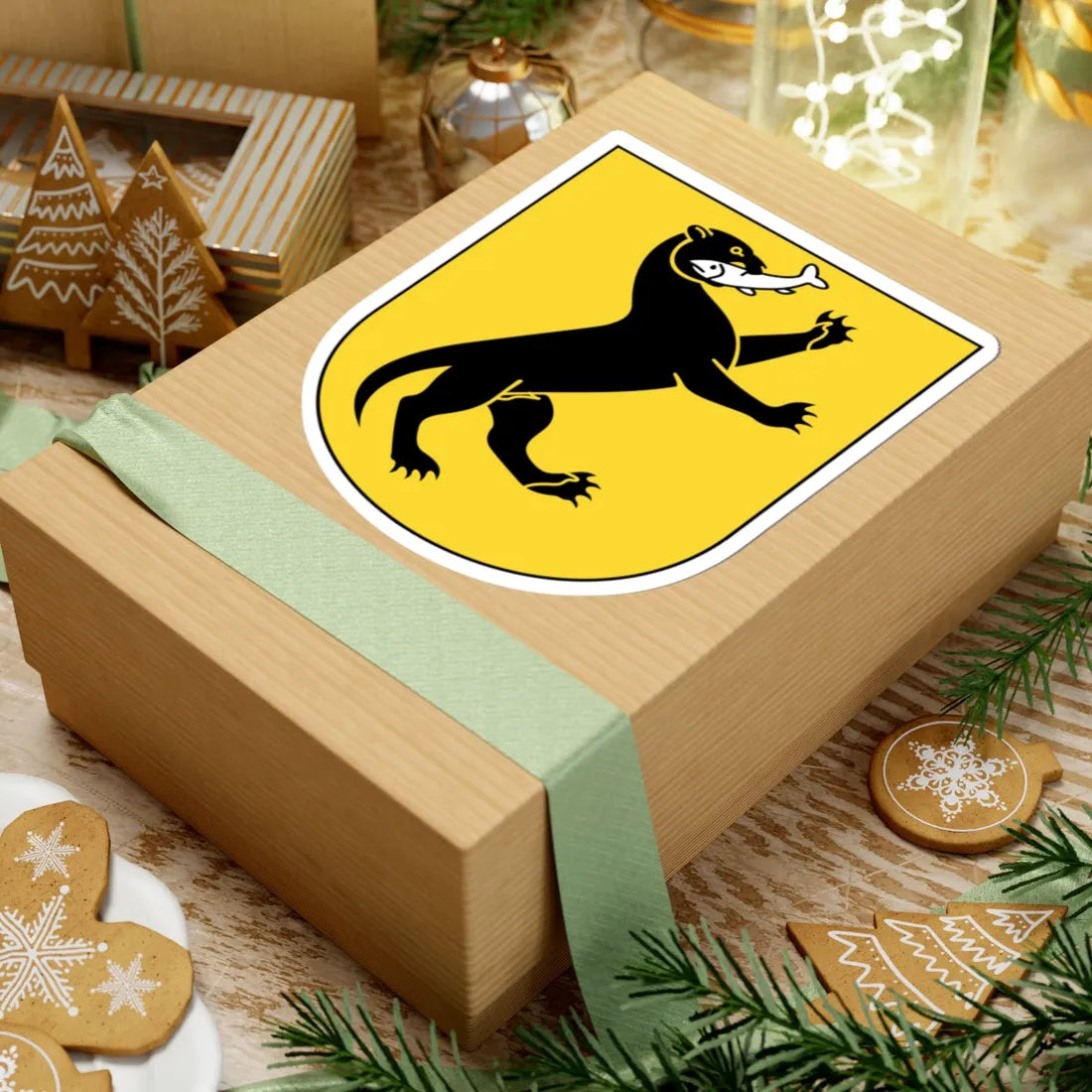 Ottikon coat of arms (Switzerland) (Coat of Arms) STICKER Vinyl Kiss-Cut Decal - The Sticker Space