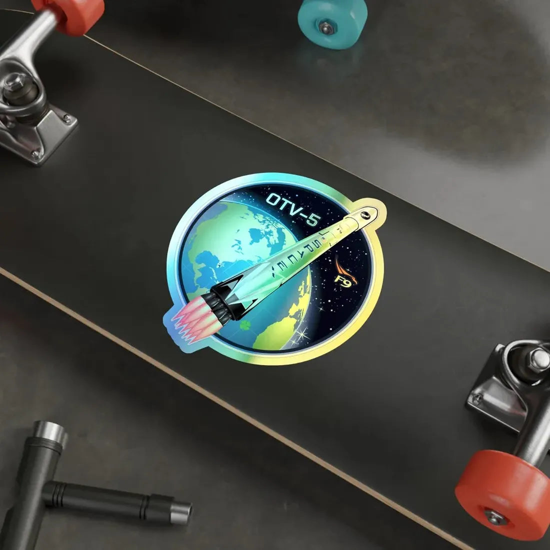 OTV-5 (SpaceX) Holographic STICKER Die-Cut Vinyl Decal - The Sticker Space
