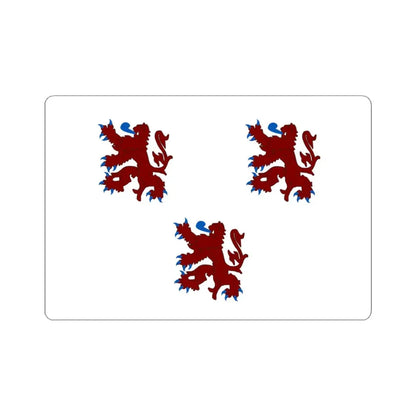 Oud-Turnhout vlag (Belgium) STICKER Vinyl Kiss-Cut Decal 3 Inch White - The Sticker Space