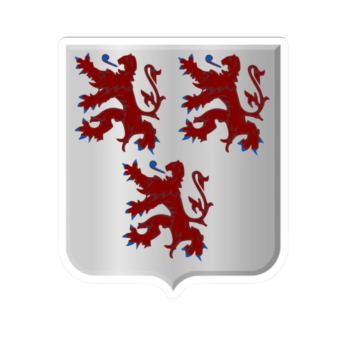 Oud-Turnhout wapen (Belgium) (Coat of Arms) STICKER Vinyl Kiss-Cut Decal 2 Inch White - The Sticker Space