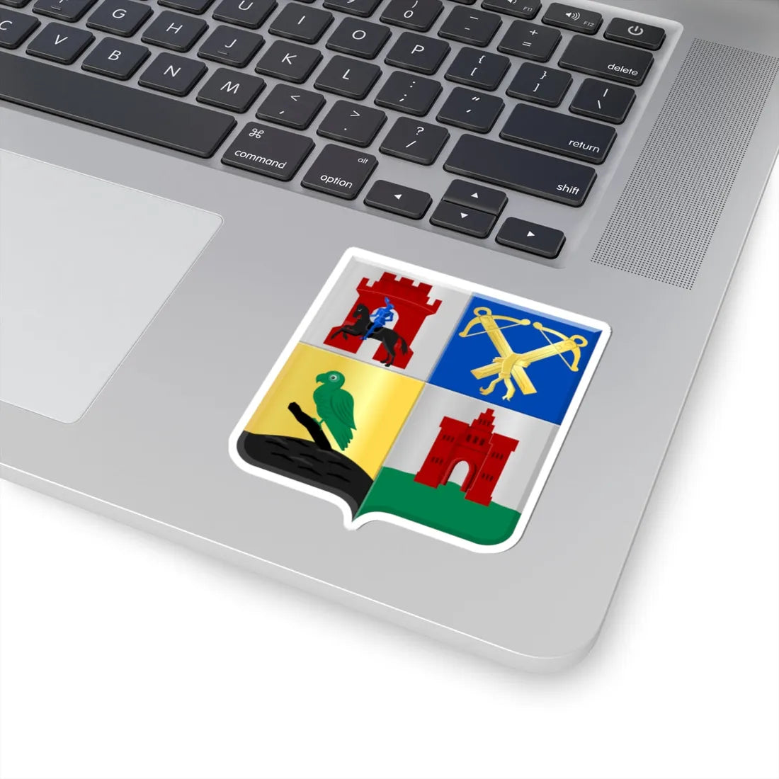 Ouddorp wapen (Netherlands) (Coat of Arms) STICKER Vinyl Kiss-Cut Decal - The Sticker Space