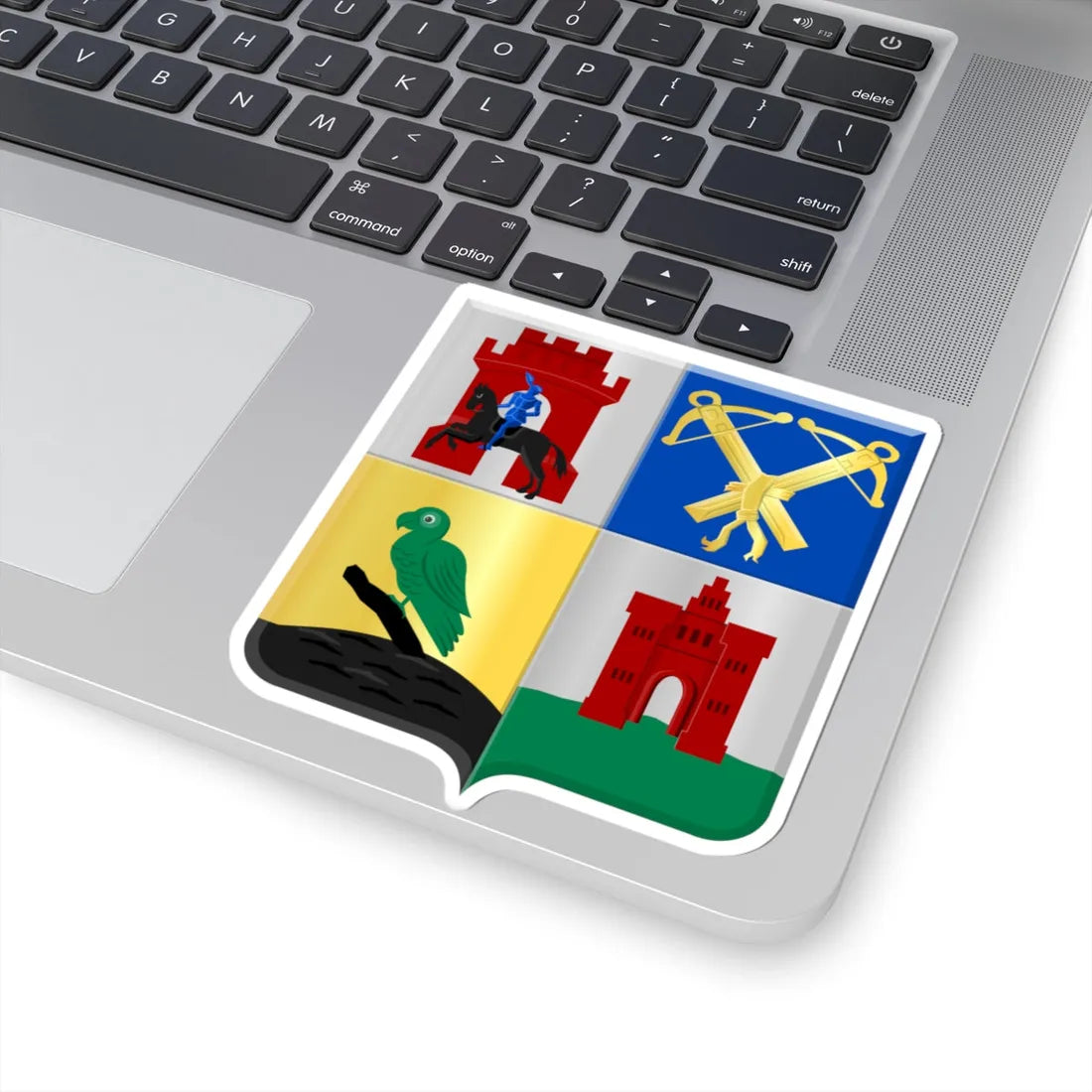 Ouddorp wapen (Netherlands) (Coat of Arms) STICKER Vinyl Kiss-Cut Decal - The Sticker Space