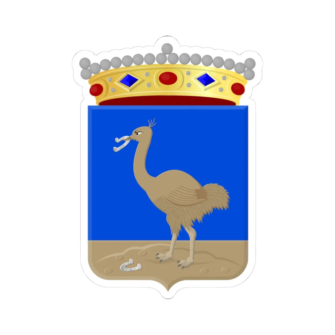 Oude en Nieuwe Struiten wapen (Netherlands) (Coat of Arms) STICKER Vinyl Kiss-Cut Decal 3 Inch White - The Sticker Space