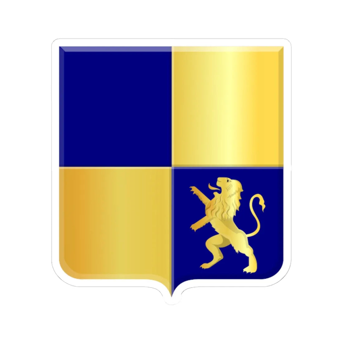 Oude Niedorp wapen (Netherlands) (Coat of Arms) STICKER Vinyl Kiss-Cut Decal 6 Inch White - The Sticker Space