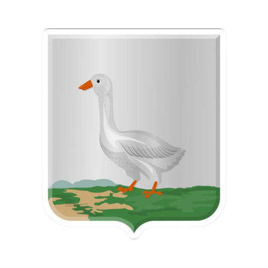 Oudendijk wapen (Netherlands) (Coat of Arms) STICKER Vinyl Kiss-Cut Decal 2 Inch White - The Sticker Space