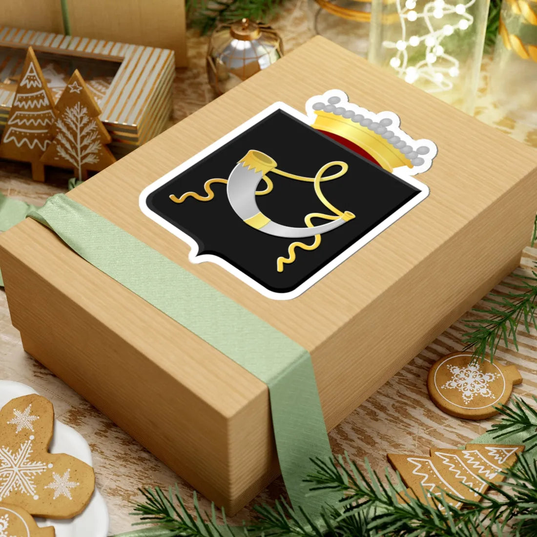 Oudenhoorn wapen (Netherlands) (Coat of Arms) STICKER Vinyl Kiss-Cut Decal - The Sticker Space