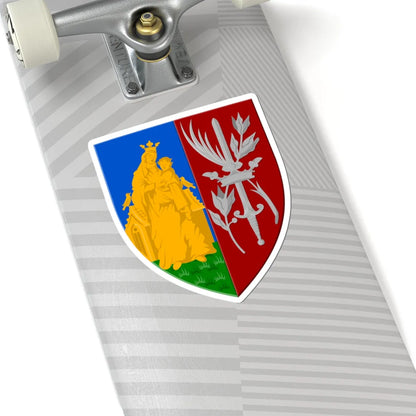 Oudergem wapen (Belgium) (Coat of Arms) STICKER Vinyl Kiss-Cut Decal - The Sticker Space