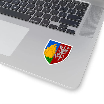 Oudergem wapen (Belgium) (Coat of Arms) STICKER Vinyl Kiss-Cut Decal - The Sticker Space