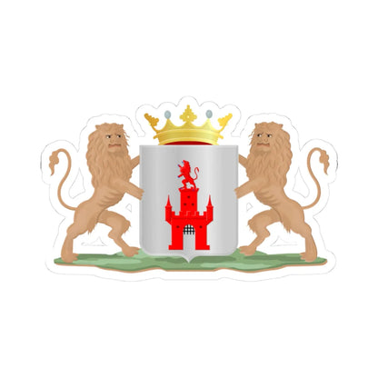 Oudewater wapen (Netherlands) (Coat of Arms) STICKER Vinyl Kiss-Cut Decal 3 Inch White - The Sticker Space