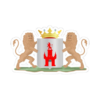 Oudewater wapen (Netherlands) (Coat of Arms) STICKER Vinyl Kiss-Cut Decal 4 Inch White - The Sticker Space
