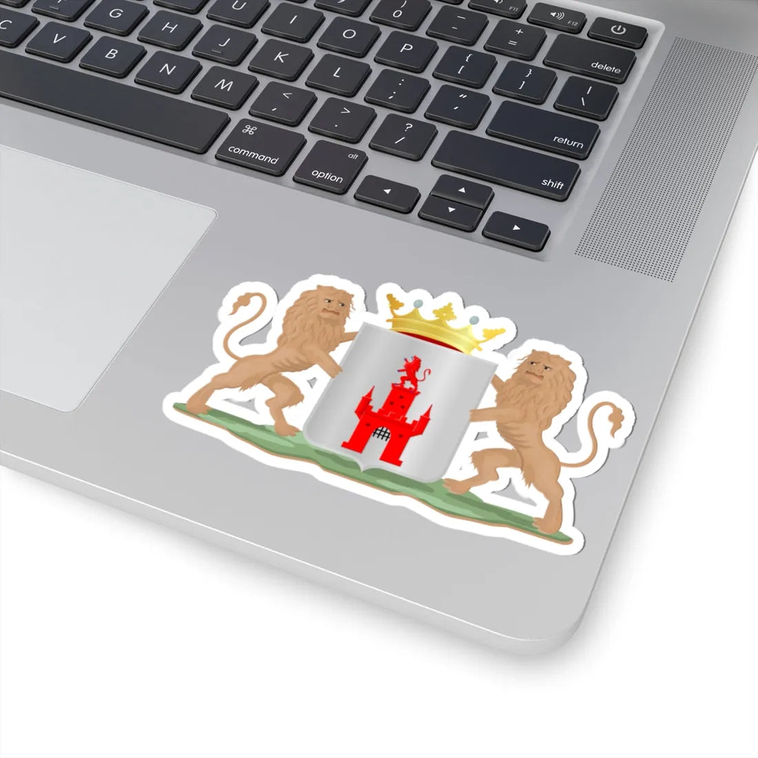 Oudewater wapen (Netherlands) (Coat of Arms) STICKER Vinyl Kiss-Cut Decal - The Sticker Space