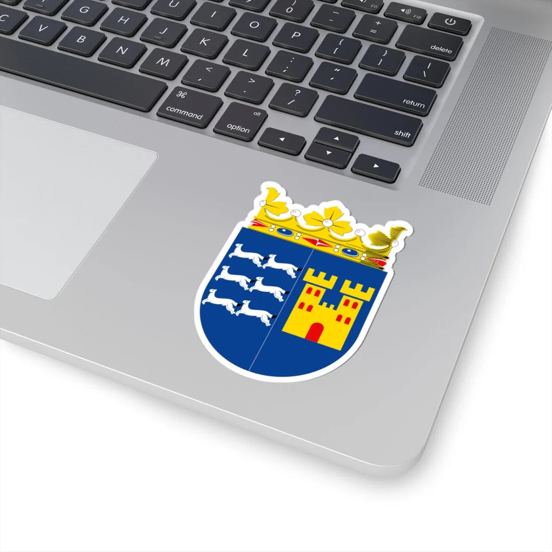 Oulun läänin vaakuna (Finland) (Coat of Arms) STICKER Vinyl Kiss-Cut Decal - The Sticker Space