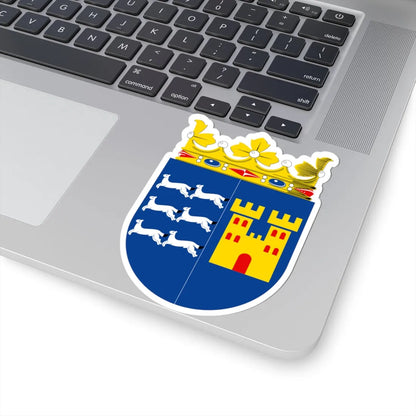 Oulun läänin vaakuna (Finland) (Coat of Arms) STICKER Vinyl Kiss-Cut Decal - The Sticker Space