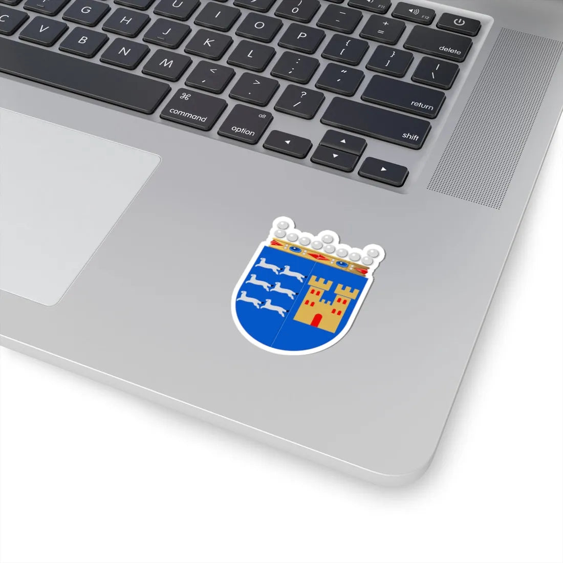 Oulun lääni.vaakuna.old (Finland) (Coat of Arms) STICKER Vinyl Kiss-Cut Decal - The Sticker Space