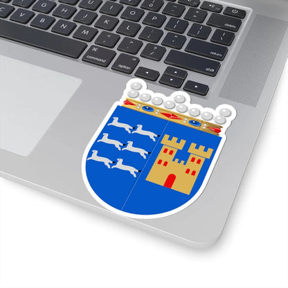 Oulun lääni.vaakuna.old (Finland) (Coat of Arms) STICKER Vinyl Kiss-Cut Decal - The Sticker Space