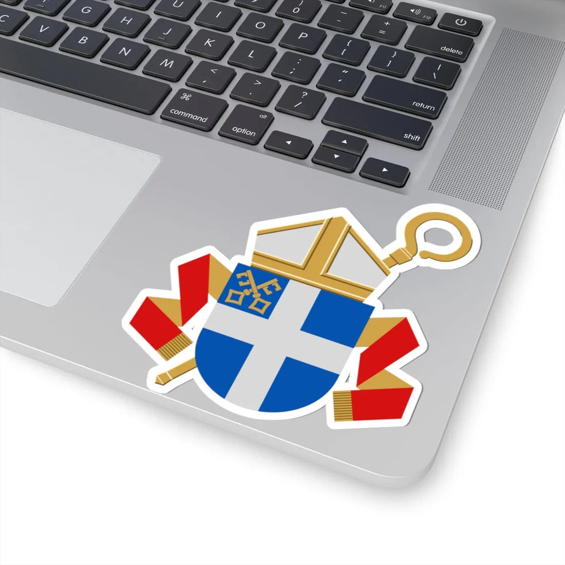 Oulun piispan vaakuna (Finland) (Coat of Arms) STICKER Vinyl Kiss-Cut Decal - The Sticker Space