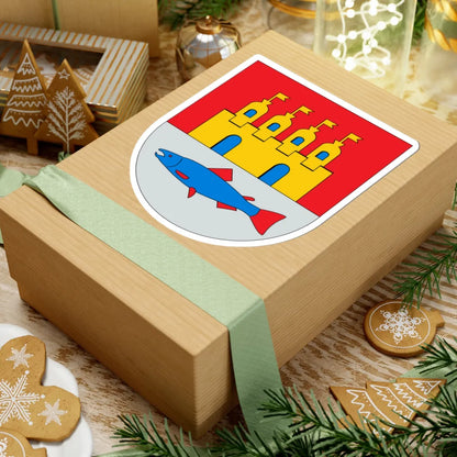 Oulu.vaakuna (Finland) (Coat of Arms) STICKER Vinyl Kiss-Cut Decal - The Sticker Space