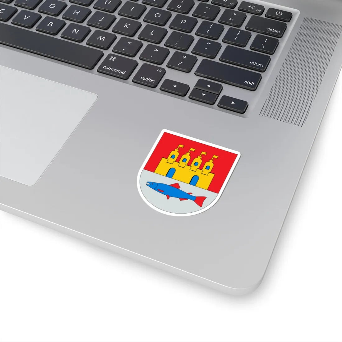 Oulu.vaakuna (Finland) (Coat of Arms) STICKER Vinyl Kiss-Cut Decal - The Sticker Space