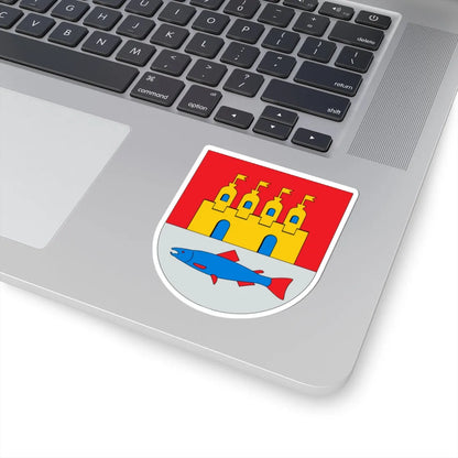 Oulu.vaakuna (Finland) (Coat of Arms) STICKER Vinyl Kiss-Cut Decal - The Sticker Space