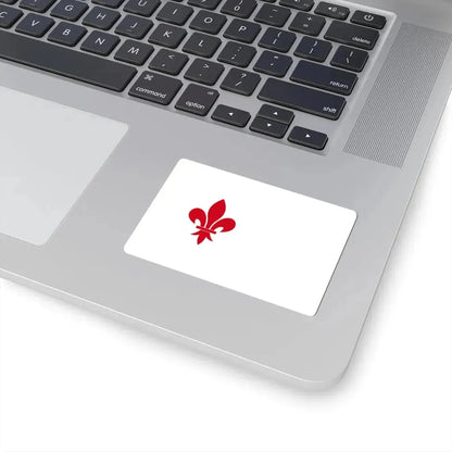 Oupeye vlag (Belgium) STICKER Vinyl Kiss-Cut Decal - The Sticker Space