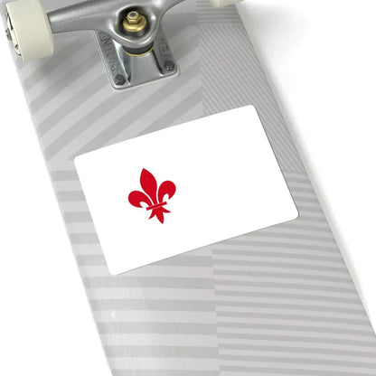 Oupeye vlag (Belgium) STICKER Vinyl Kiss-Cut Decal - The Sticker Space